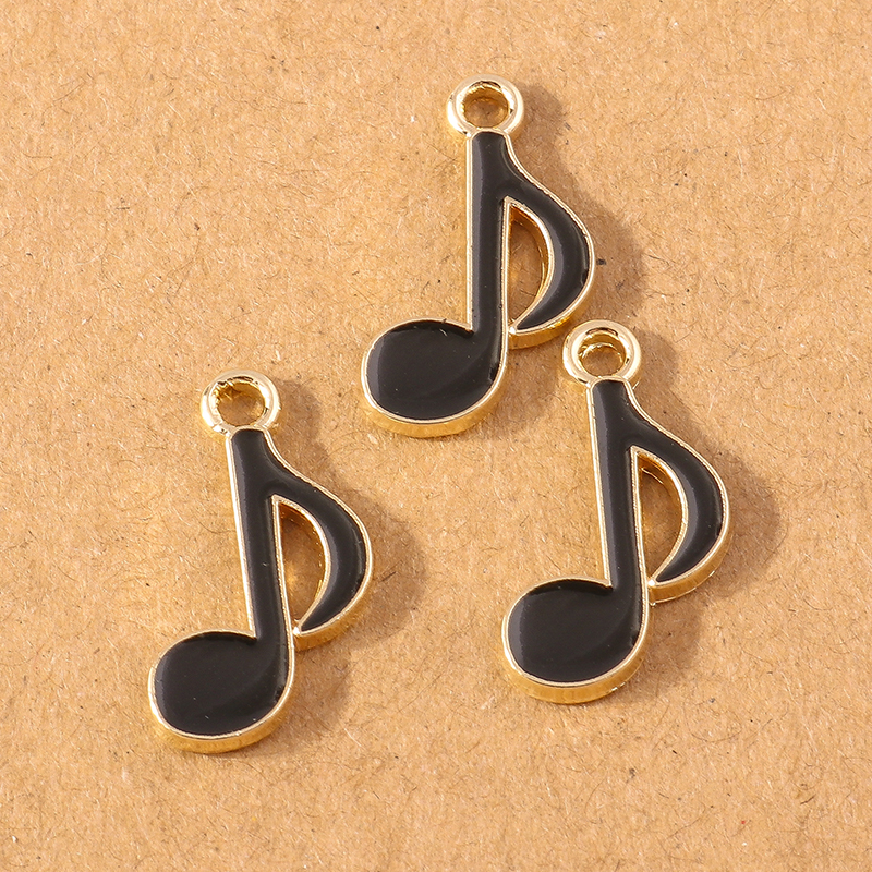 10pcs Lovely Enamel Music Note - Jewelry Making Notes recension och pris