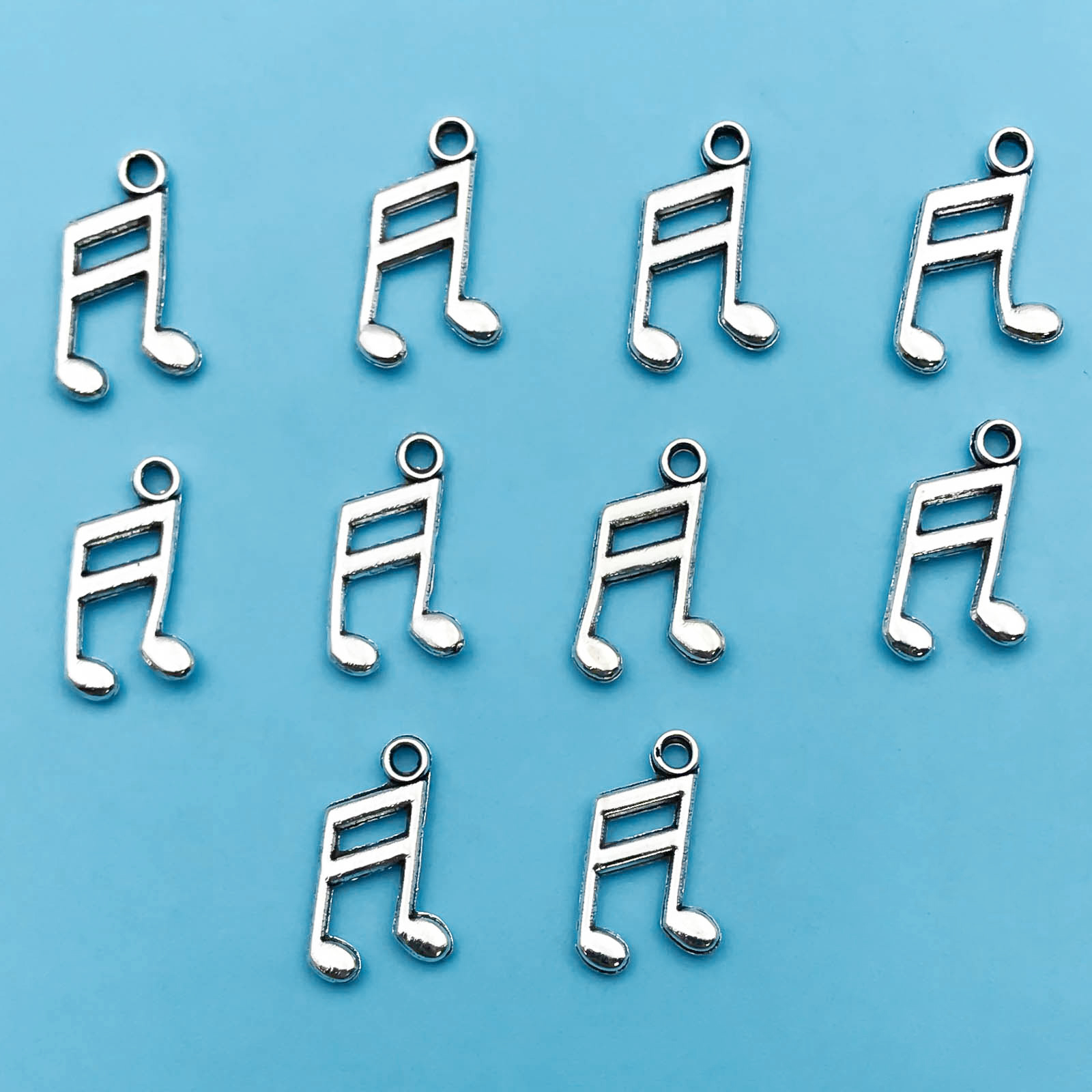 10/20Pcs Antique Silvery Music - Jewelry Making Notes recension och pris