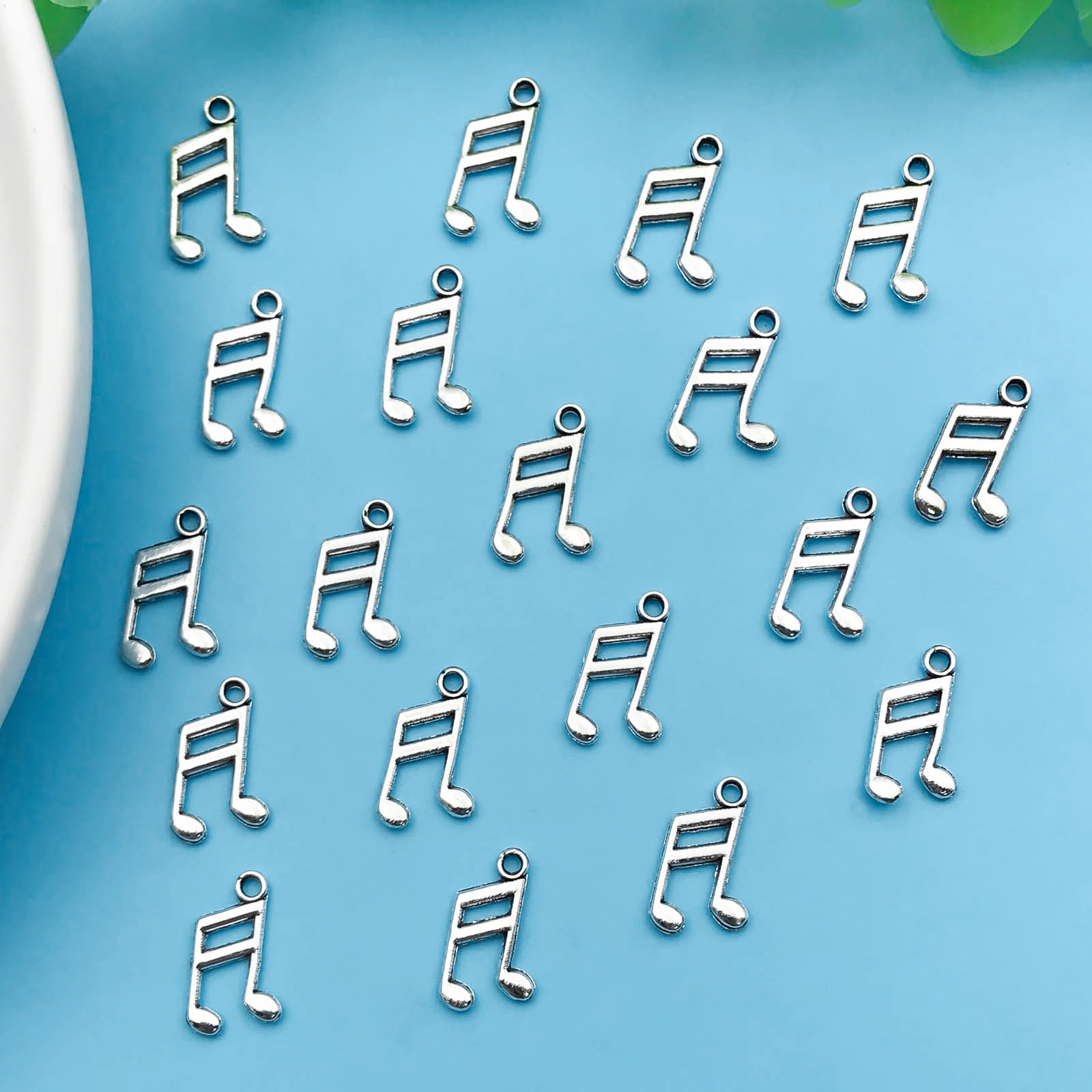 10/20Pcs Antique Silvery Music - Jewelry Making Notes recension och pris