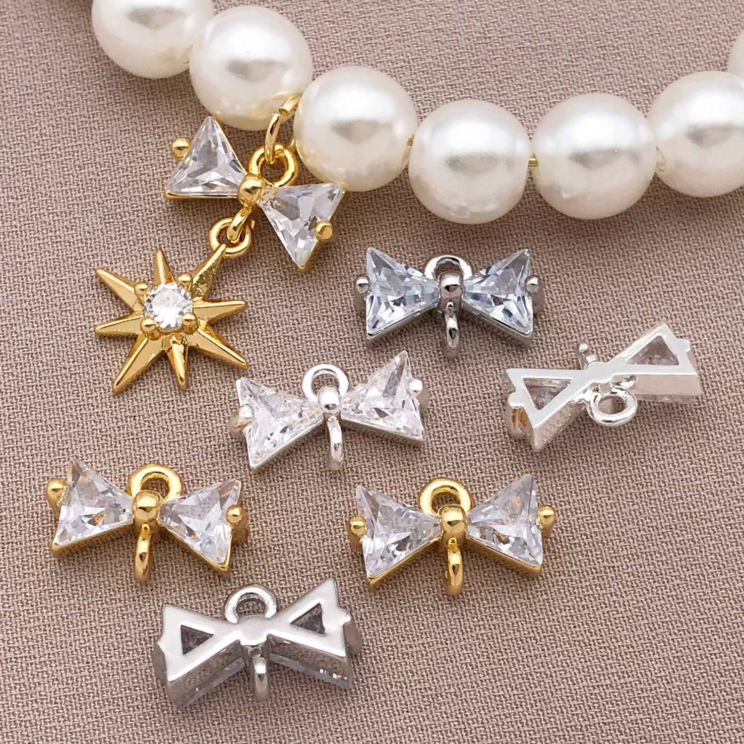 2/4/6pcs Wholesale 18k Gold Pl - Jewelry Making Materials Wholesale recension och pris
