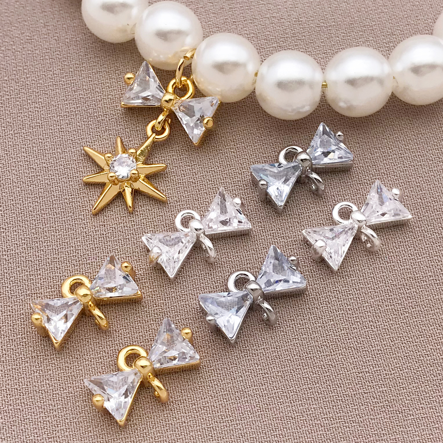 2/4/6pcs Wholesale 18k Gold Pl - Jewelry Making Materials Wholesale recension och pris