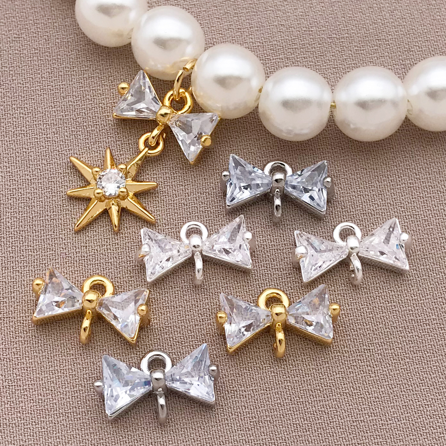 2/4/6pcs Wholesale 18k Gold Pl - Jewelry Making Materials Wholesale recension och pris