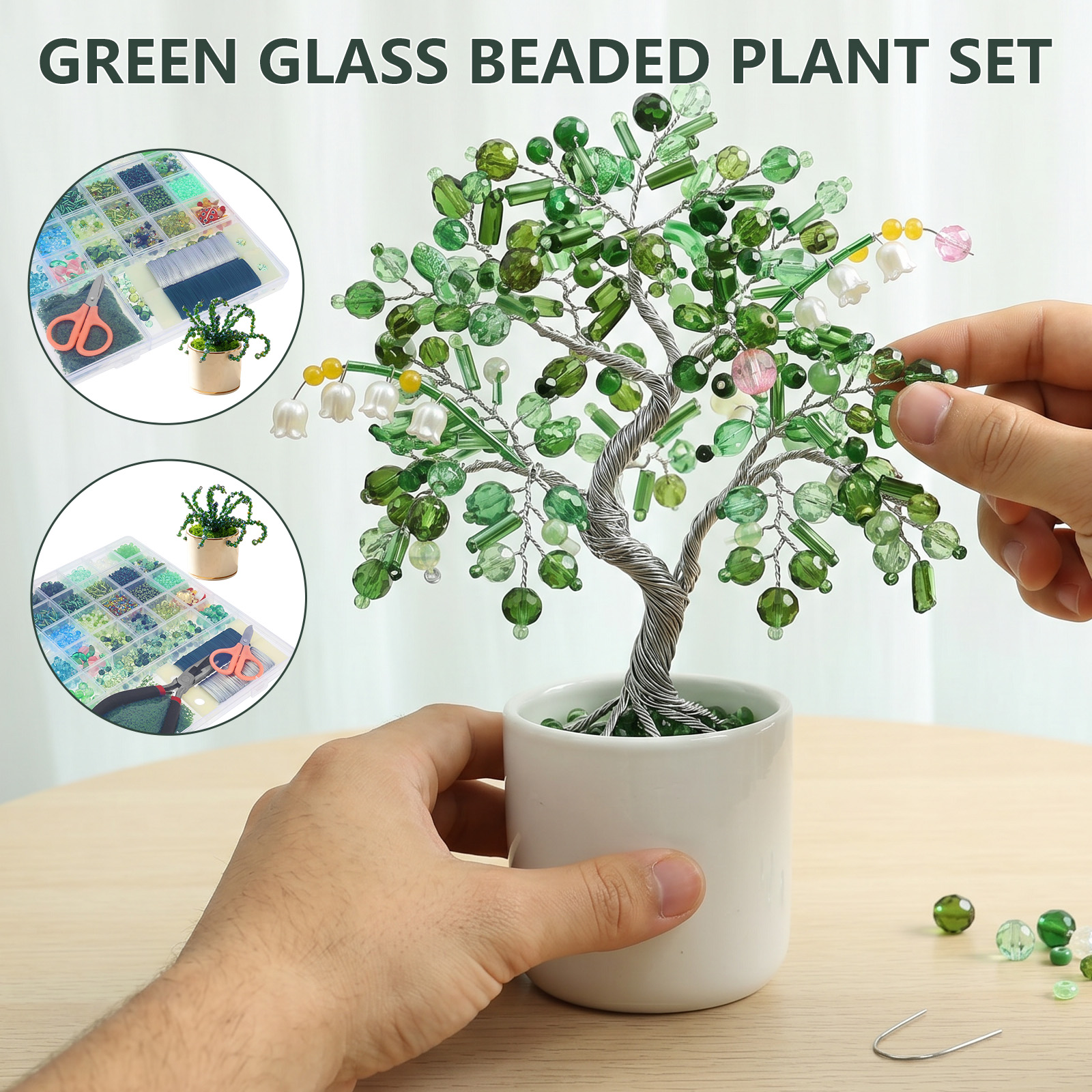 Beaded Plant Kit with Artifici - Jewelry Making Videos Tutorials recension och pris