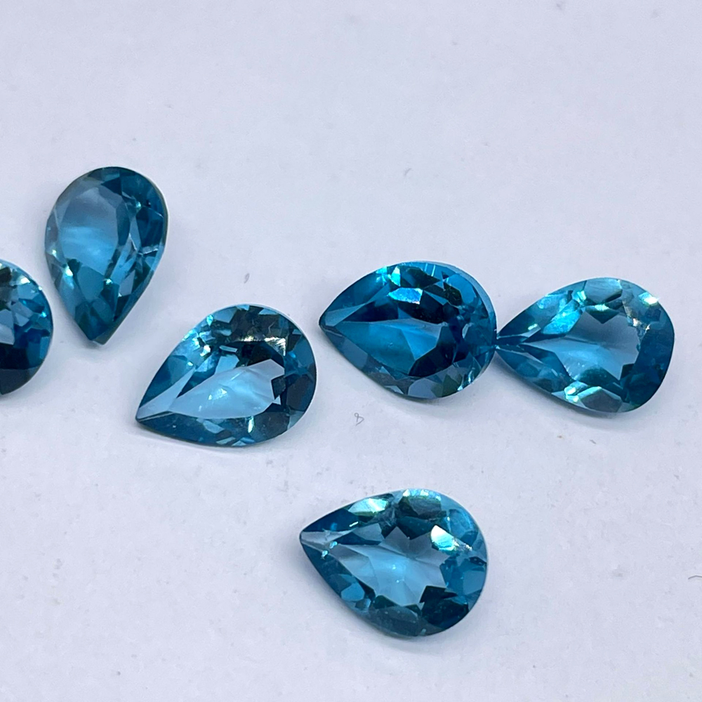 2pcs Natural Stone London Blue - Jewelry Making London recension och pris