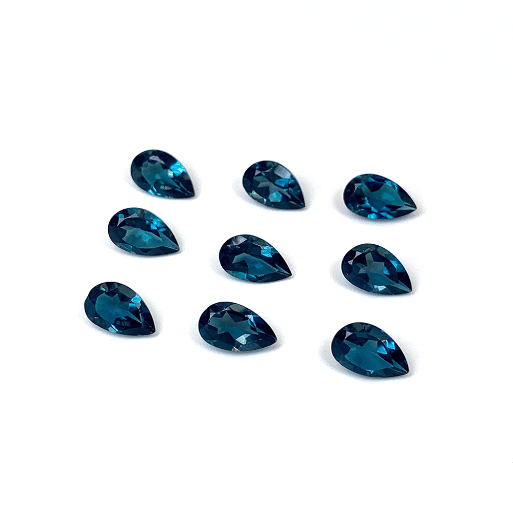 2pcs Natural Stone London Blue - Jewelry Making London recension och pris