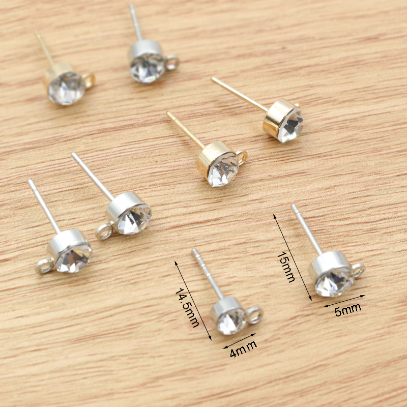 50pcs Stud Earrings Pins with  - Jewelry Making Kits recension och pris