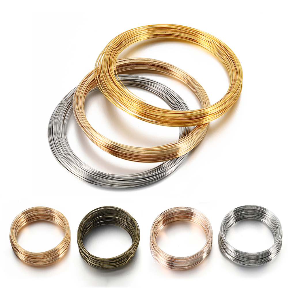 100 Loops Gold Steel Color Mem - Memory Wire Bracelet recension och pris