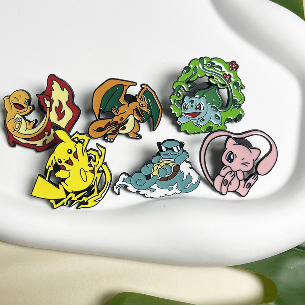 6pcs Anime Pins Set Pokemon En - Jewelry Making Kits recension och pris